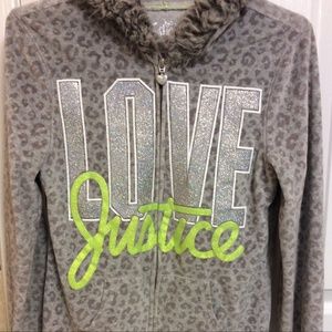 Justice gray sweatshirt